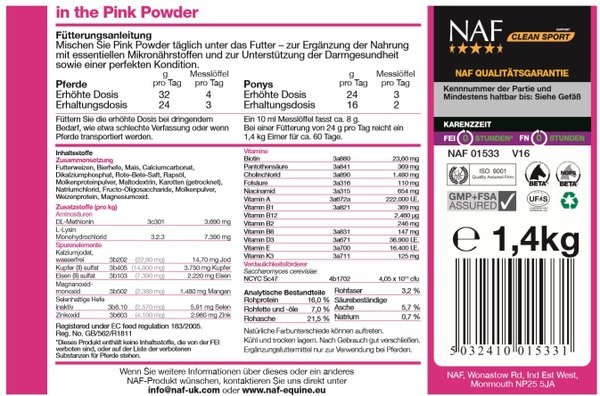 NAF In the Pink Powder - der Vollergänzer der besonderen Art